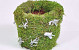 Flower Pot Green Moss 12cm