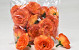Mini Roos D3,5cm Oranje 24-Pack