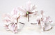 Blume Schaumstoff 18cm weiss/lila