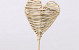 Lata Heart 8cm on 50cm stem