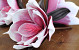 Fleur en mousse 18cm blanc/rose