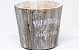 Pot Hout Bruin H12cm
