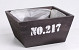 Planter 21cm grey