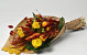 Flat Bouquet 60cm Orange Red