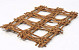 Net, Square 40x50cm brown