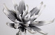 Foam flower 80cm white/charcoal