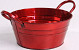 Planter Zinc D20cm red