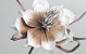 Foam Bloem Wit/Mocca, D 20cm