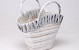 Bag Basket grey/white H22cm