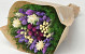 Droogbloemen Boeket Paars 40cm