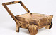 Planter Wheelbarrow 30cm brown