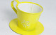Zinc cup and saucer Yellow