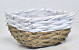 Basket B17cm Grey/White