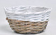 Basket D17cm  Grey/White