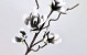 Blüte Schaumstoff 70cm Weiß/Anthrazit
