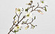 Tige de Magnolia Blanc Artificielle 78cm 