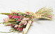 Dried Flower Bouquet Green Pink 60cm