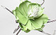 Fleur en mousse Vert, D 20cm