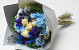Bouquet de Fleurs Séchées Bleu 40cm