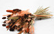 Dried Field Bouquet Peach/Orange 55cm