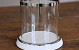 Glass Hurricane White H15cm, D15cm