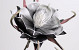 Blume Schaumstoff Schwarz, D 20cm