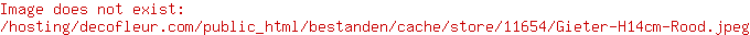 Gieter H14cm Rood