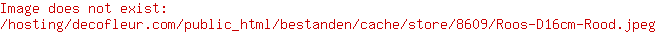 Roos D16cm Rood