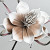 Fleur en mousse Blanc-Mocca, D 20cm